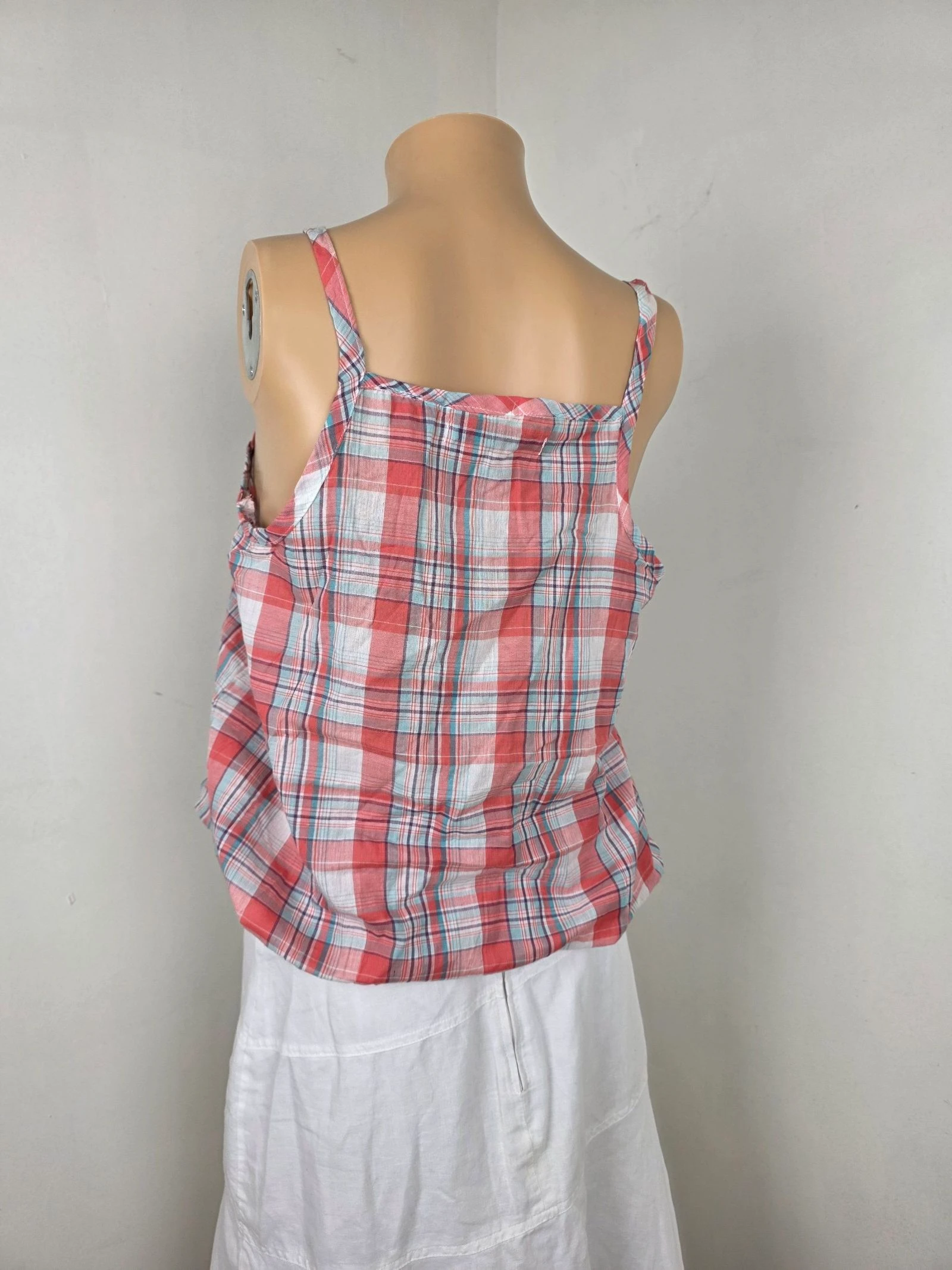 Top de alças / Blusa de algodão madras 🍒y2k vintage 2000's🍒tamanho 38 – photo 4